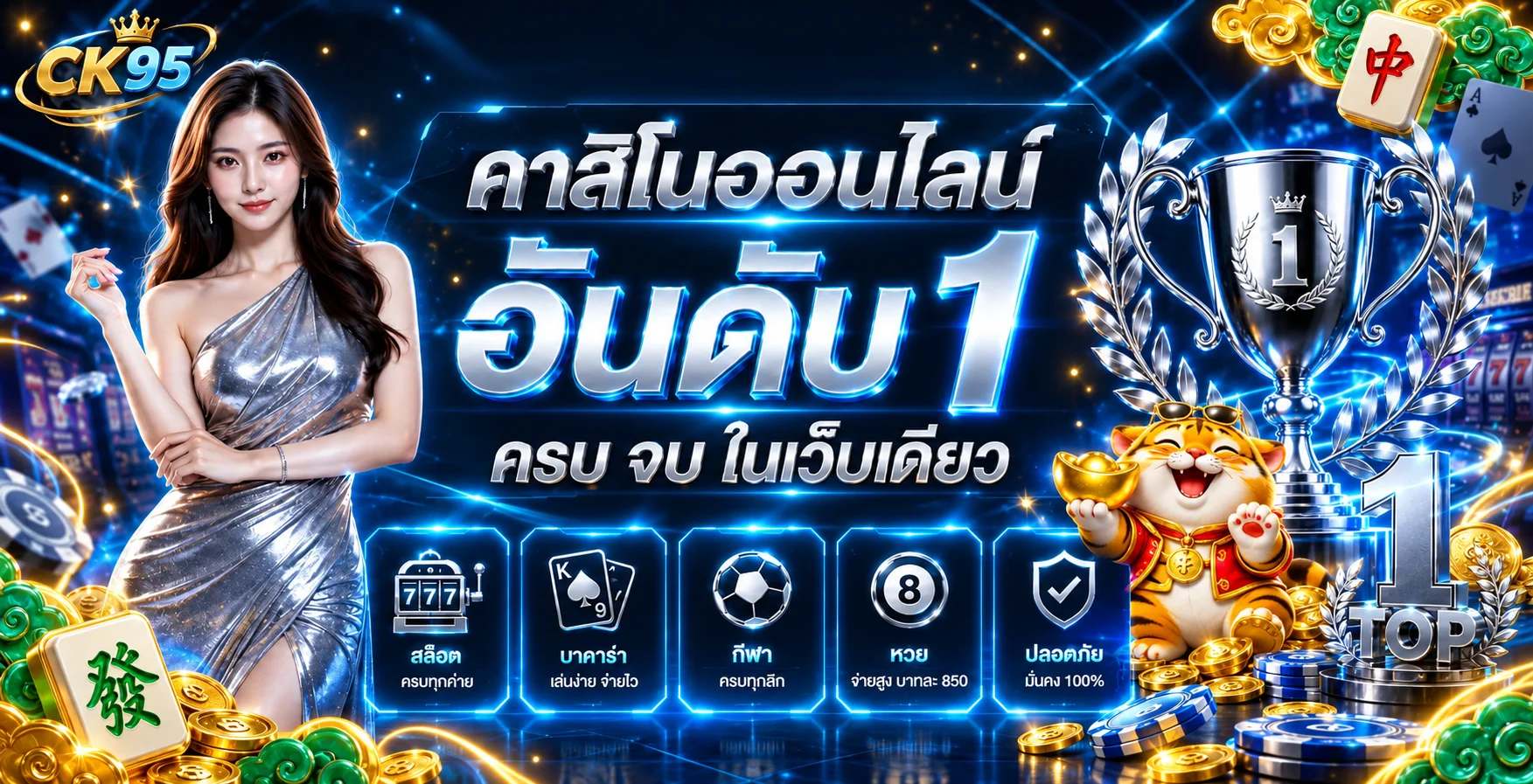CK95 คาสิโนออนไลน์อันดับหนึ่งพร้อมระบบความปลอดภัย